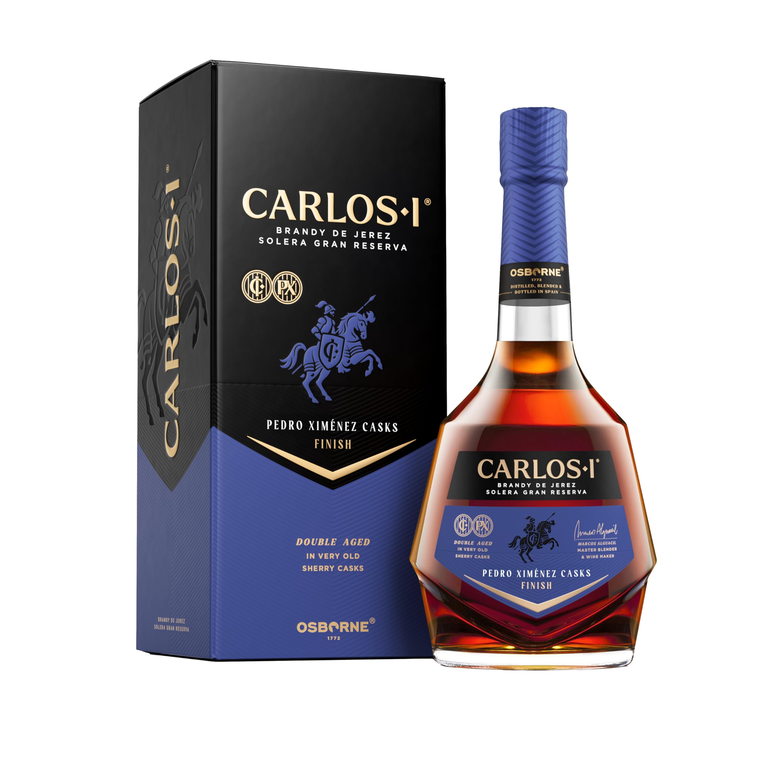 Carlos I Brandy Solera Gran Reserva D.O. Jerez, variedad Pedro